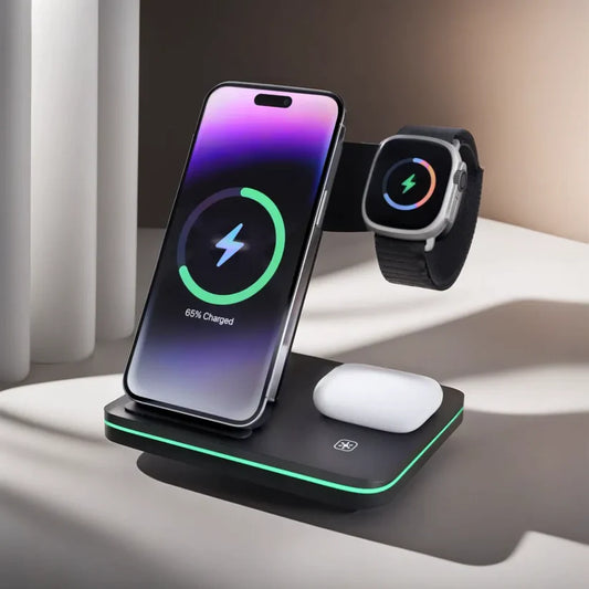Viralgadgets - TrioCharge 3 In 1 Wireless Charger